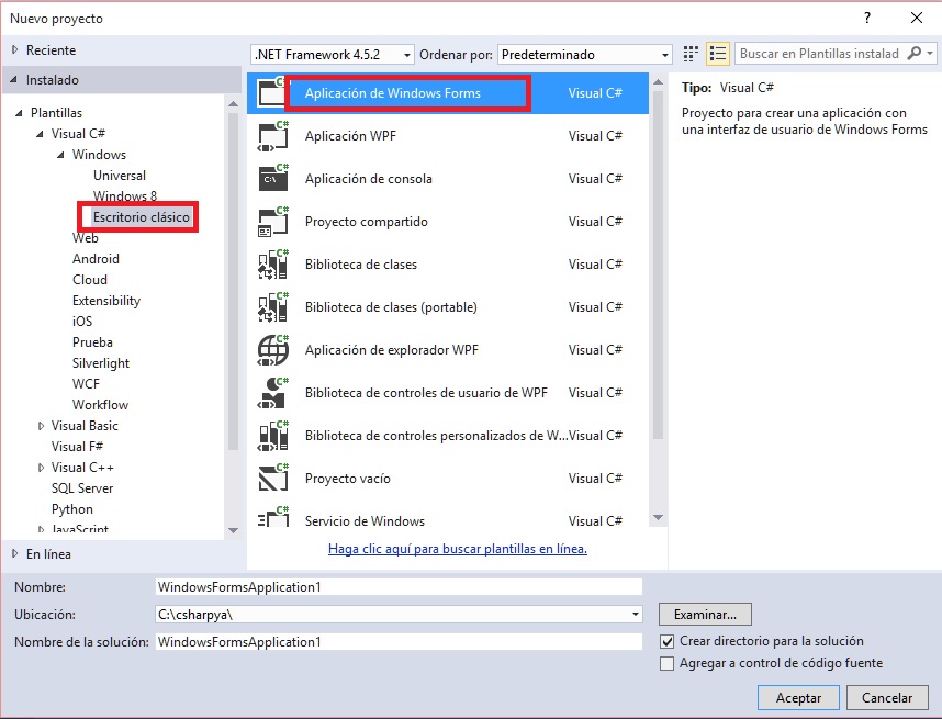 Proyecto Windows Forms