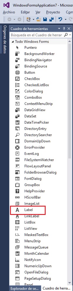 Clase Label - Windows Forms