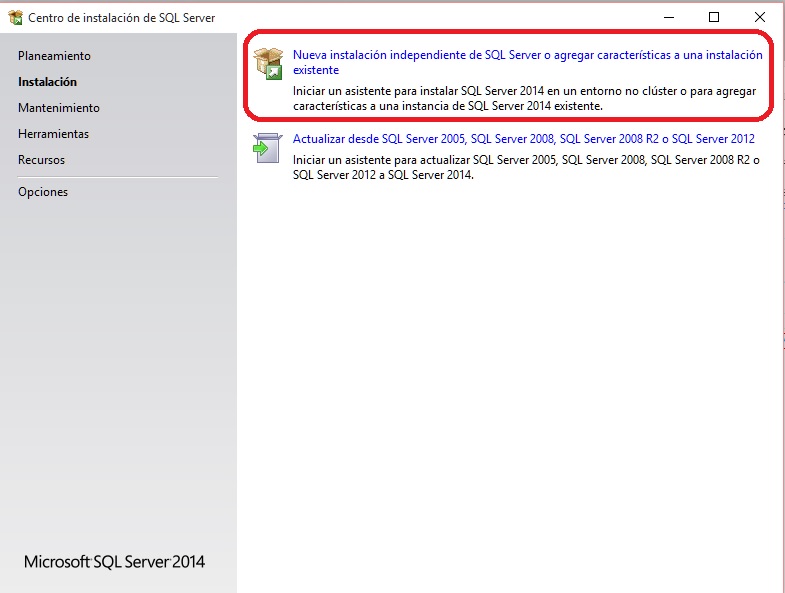 instalacin SQL Server