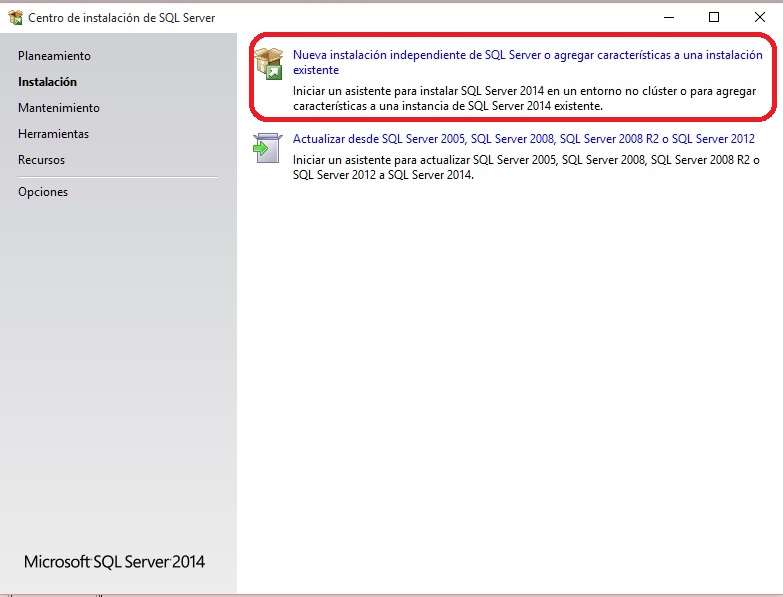 instalacin del SQL Server Management Studio