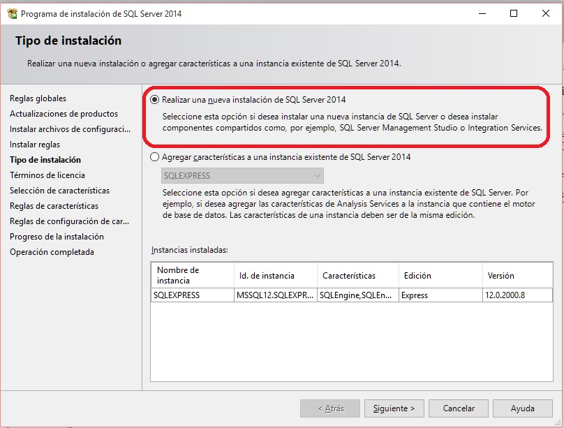 instalacin del SQL Server Management Studio