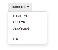 dropdown dropdown-menu bootstrap