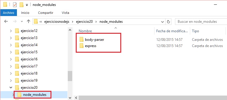 carpetas body-parser express node.js