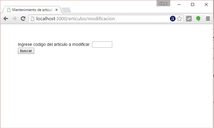 express modificacion mysql articulos  node.js