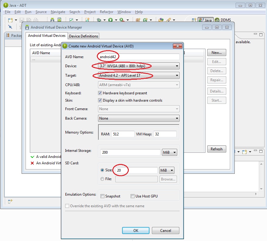 configuracion SDK Android en Eclipse