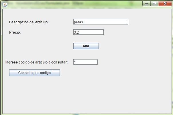 altas consultas mysql desde java