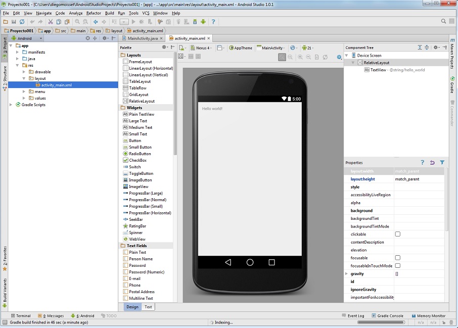 Entorno Android Studio