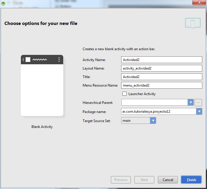 lanzar segundo Activity con parametros